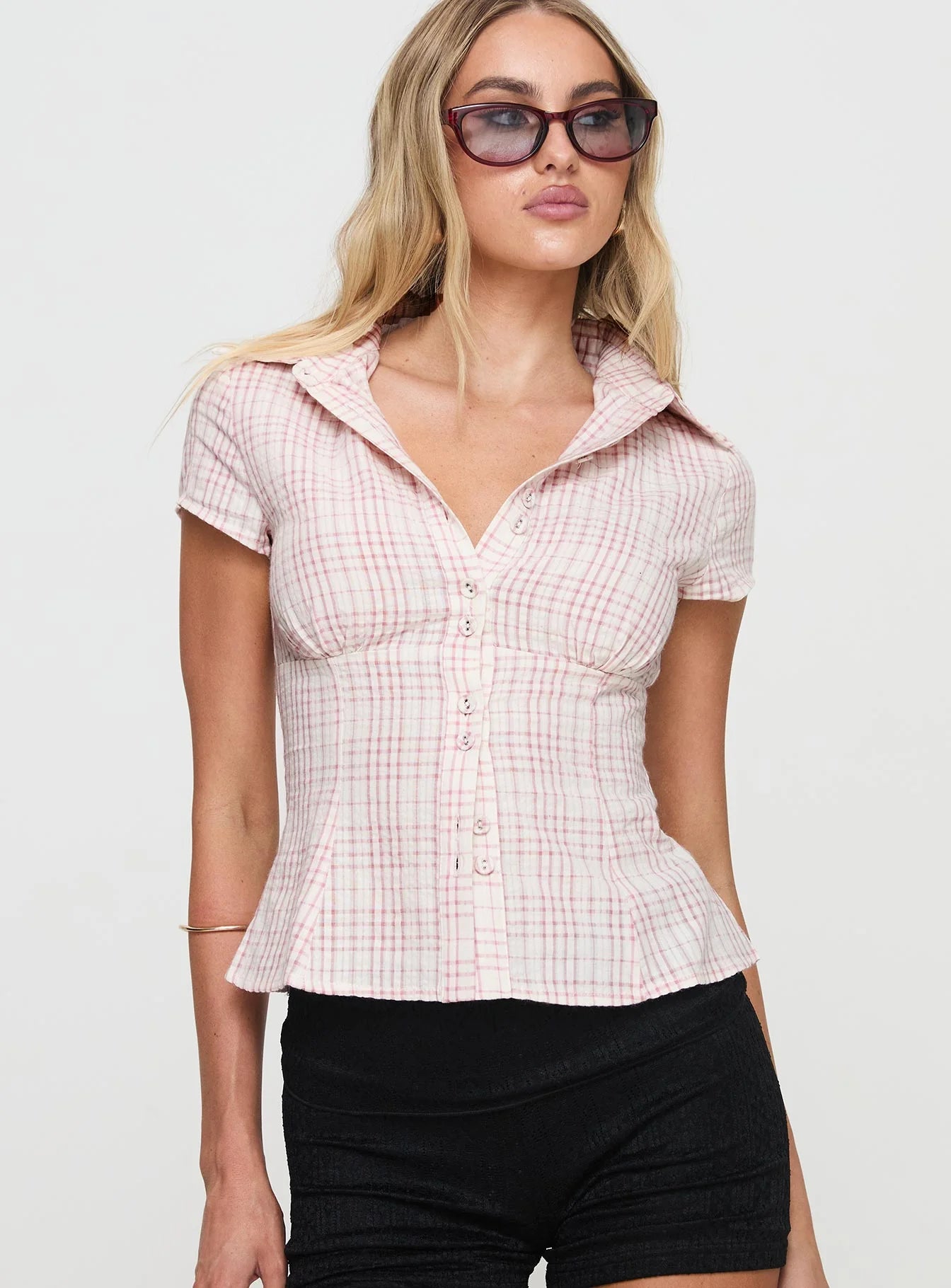Ancy Pink Blouse